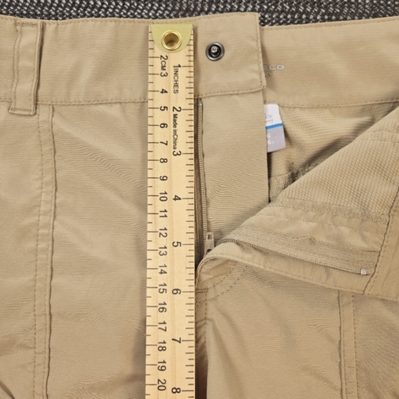 Columbia Women's 6 Kestrel Omni Shield Trail Shorts Beige Active Fit Stretch - Picture 2 of 8